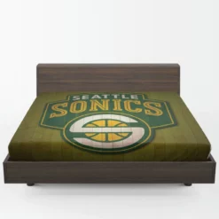 Seattle Supersonics NBA Basketball Club Fitted Sheet 1