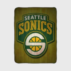 Seattle Supersonics NBA Basketball Club Fleece Blanket 1