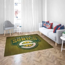 Seattle Supersonics NBA Basketball Club Rug 2