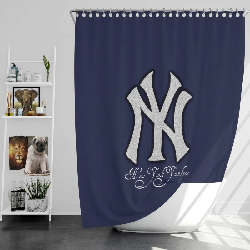 Sensational American MLB Club Yankees Shower Curtain