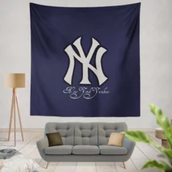 Sensational American MLB Club Yankees Tapestry