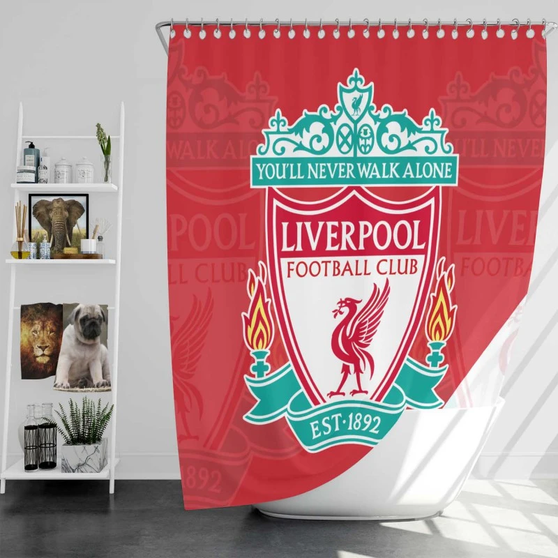 Sensational British Football Club Liverpool FC Shower Curtain