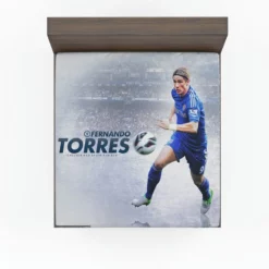 Sensational Football Player Fernando Torres Fitted Sheet