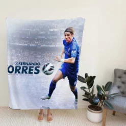 Sensational Football Player Fernando Torres Fleece Blanket
