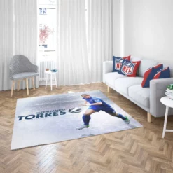 Sensational Football Player Fernando Torres Rug 2