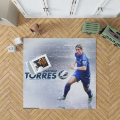 Sensational Football Player Fernando Torres Rug