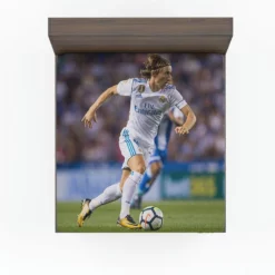 Sensational Football Player Luka Modric Fitted Sheet