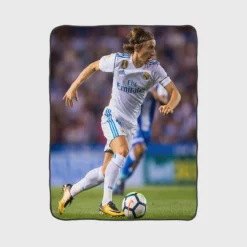 Sensational Football Player Luka Modric Fleece Blanket 1