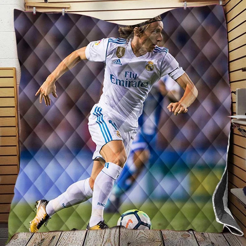 Sensational Football Player Luka Modric Quilt Blanket