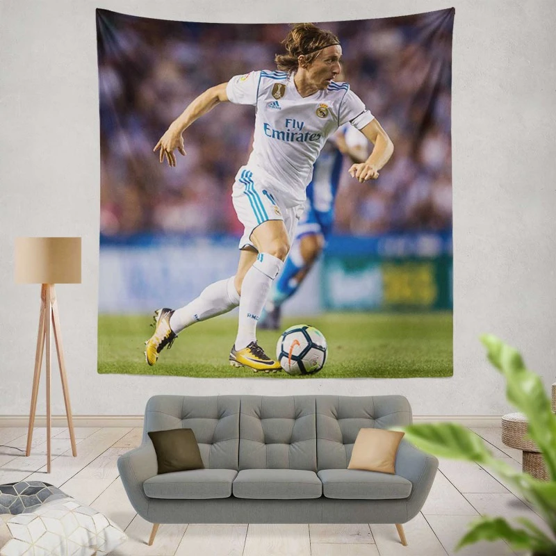 Sensational Football Player Luka Modric Tapestry