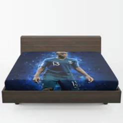 Sensational France Football Player N Golo Kante Fitted Sheet 1