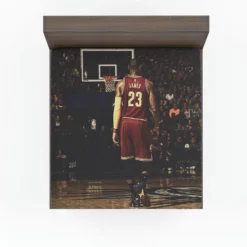 Sensational NBA Basketball Player LeBron James Fitted Sheet