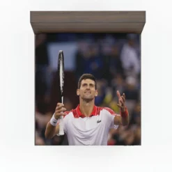 Serbian Professional Tennis Player Novak Djokovic Fitted Sheet