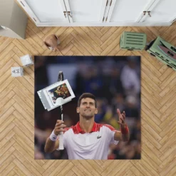 Serbian Professional Tennis Player Novak Djokovic Rug