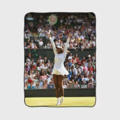 Serena Williams Excellent Tennis Player Fleece Blanket 1