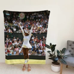 Serena Williams Excellent Tennis Player Fleece Blanket