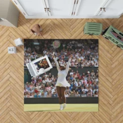 Serena Williams Excellent Tennis Player Rug