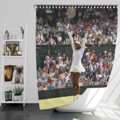 Serena Williams Excellent Tennis Player Shower Curtain