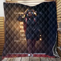 Serena Williams Exciting Tennis Player Quilt Blanket