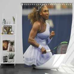 Serena Williams Wimbledon Player Shower Curtain