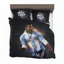 Sergio Aguero Argentina Soccer Player Bedding Set 1