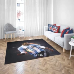 Sergio Aguero Argentina Soccer Player Rug 2