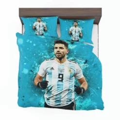 Sergio Aguero Argentina World Football Player Bedding Set 1