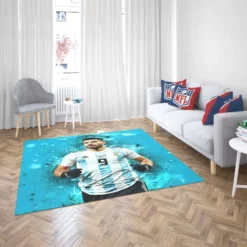 Sergio Aguero Argentina World Football Player Rug 2