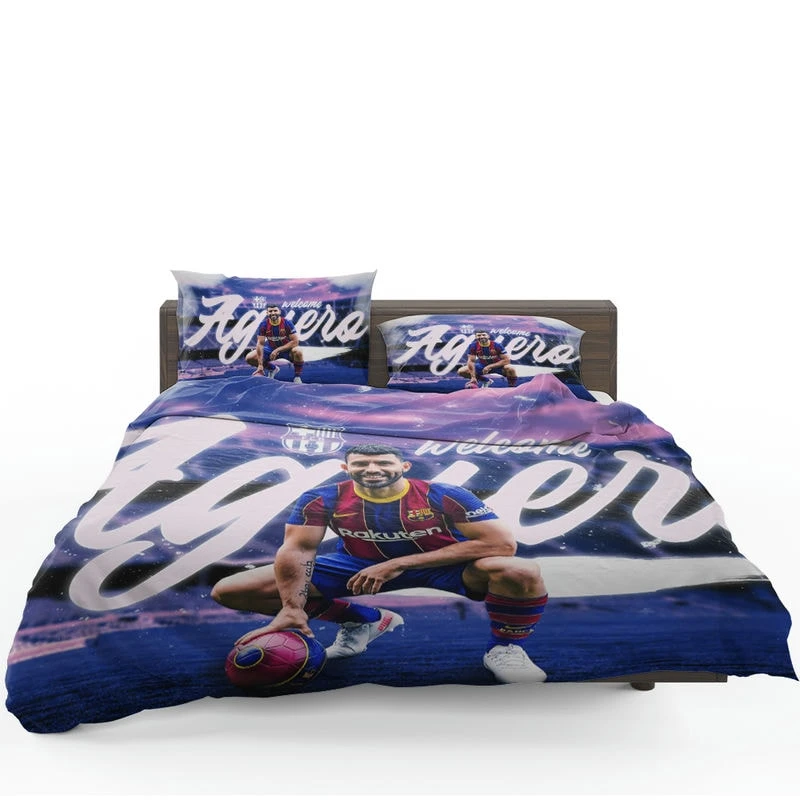 Sergio Aguero Consistent Baca Football Player Bedding Set