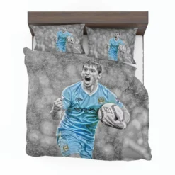 Sergio Aguero Dependable City Soccer Player Bedding Set 1