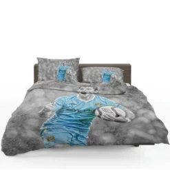 Sergio Aguero Dependable City Soccer Player Bedding Set