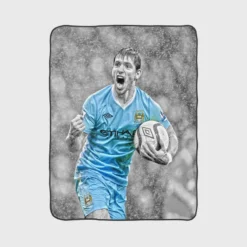 Sergio Aguero Dependable City Soccer Player Fleece Blanket 1