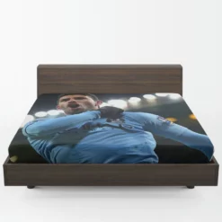 Sergio Aguero Extraordinary Football Player Fitted Sheet 1