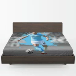 Sergio Aguero Goal Driven Soccer Player Fitted Sheet 1