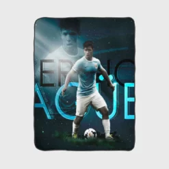 Sergio Aguero Manchester City Club Fleece Blanket 1