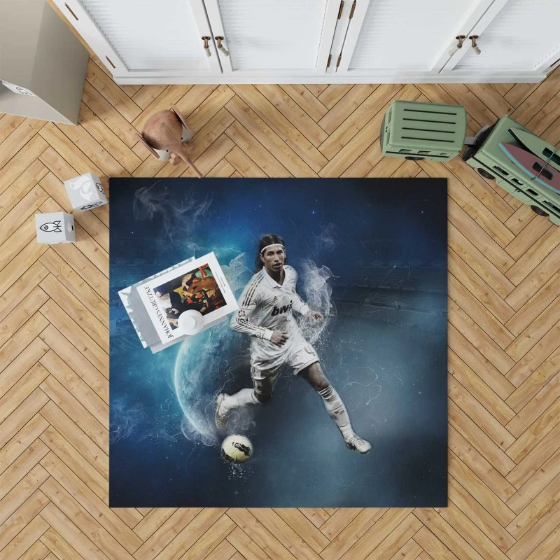 Sergio Ramos Copa del Rey Sports Player Rug