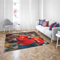 Sergio Ramos Motivational Football Player Rug 2