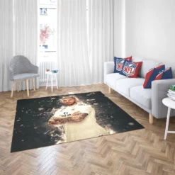 Sergio Ramos Powerful Soccer Player Rug 2