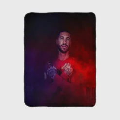 Sergio Ramos Spanish Pro Sports Player Fleece Blanket 1