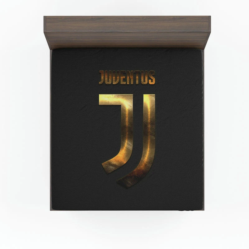 Serie A Football Club Juve Logo Fitted Sheet