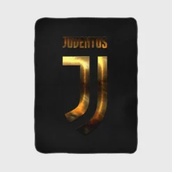 Serie A Football Club Juve Logo Fleece Blanket 1