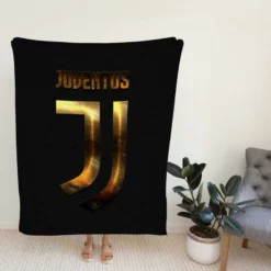 Serie A Football Club Juve Logo Fleece Blanket