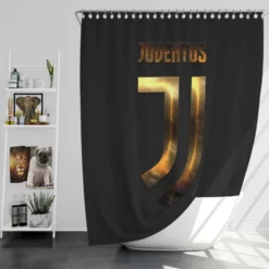 Serie A Football Club Juve Logo Shower Curtain