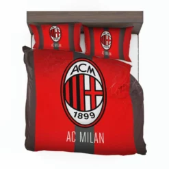 Serie A football Soccer club Logo AC Milan Bedding Set 1