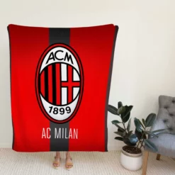 Serie A football Soccer club Logo AC Milan Fleece Blanket