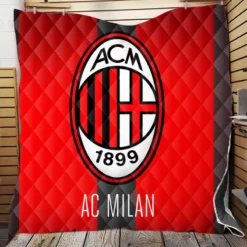 Serie A football Soccer club Logo AC Milan Quilt Blanket