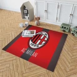 Serie A football Soccer club Logo AC Milan Rug 1