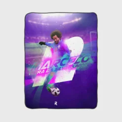 Sharp Brazil Football Player Marcelo Vieira Fleece Blanket 1