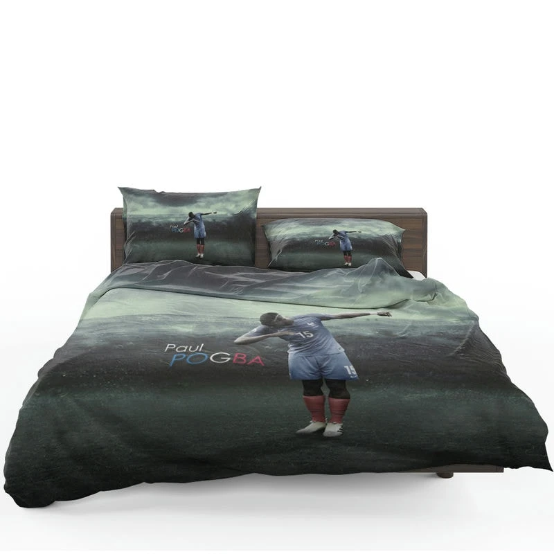 Sharp French Football Player Paul Pogba Bedding Set