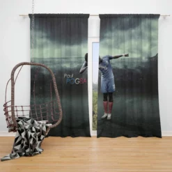 Sharp French Football Player Paul Pogba Window Curtain